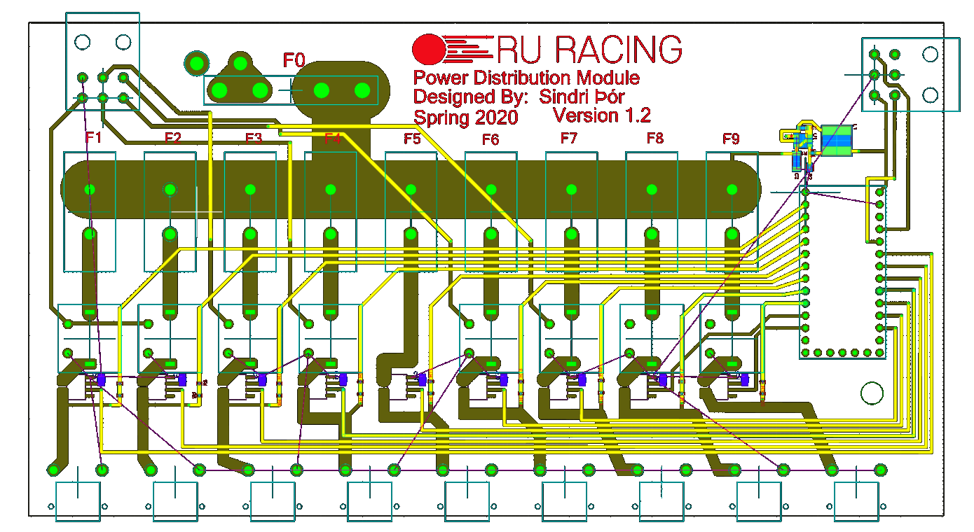 An overview of the PCB.
